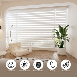 Persianas Enrollables Motorizadas Eléctricas Inalámbricas Integradas Horizontales de <span class=keywords><strong>Tela</strong></span> Opaca con Características Anti-UV e Impermeables <span class=keywords><strong>para</strong></span> Uso en Oficinas - Product Image 2