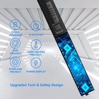 Briquets électroniques rechargeables coupe-vent sans flamme Briquet à bougie électrique Usb rechargeable à l'arc plasma