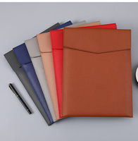 Carpeta de Documentos A4 de Cuero PU al por Mayor, Organizador de Archivos Premium para Oficina, Bolsa de Documentos de Gran Capacidad, Regalo Empresarial