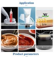 Remplisseuse automatique pneumatique à pression pour crème épaisse, beurre, dentifrice, avec options de chauffage et haute précision pour sachets d'eau pure et d'huile