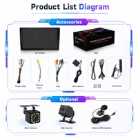 Autoradio Android 16 de 9 pouces, 3 Go 32 Go, 4G LTE, CarPlay sans fil, Android Auto, Navigation GPS, Unité centrale universelle