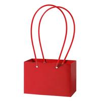 Tas Hadiah Buket Bunga Macaron, Tas Bunga Kertas Persegi Panjang, Tas Tangan 9 Warna untuk Pesta Pernikahan Ulang Tahun, 22x11x14cm