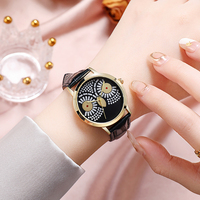 Montres-bracelets dorées mignonnes et luxueuses pour femmes Relojes De Lujo Para Mujer Damen Uhr
