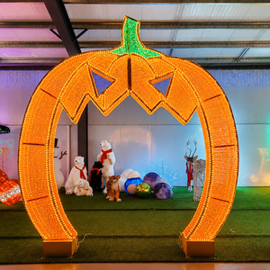 Christmas Lighted Archway LED Decoration <b>Light</b> For Park Mall Holiday Display - Product Image 5