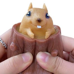Hot Sale Soft <b>Fidget</b> Compression Squirrel Push Pop Bubble Sensory Toys <b>Pack</b> Squeezing Anti-stress - Product Image 2