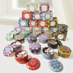 Bougie parfumée en cire de soja végétale transfrontalière parfum de fleurs séchées pour les mariages Saint Valentin Souvenirs de mariage anniversaire - Product Image 1