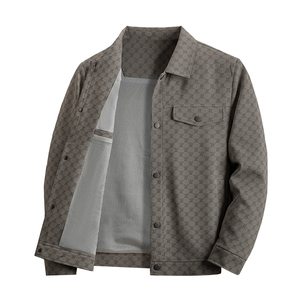 เสื้อแจ็คเก็ตผู้ชาย รุ่นใหม่ปี 2025 ปกเสื้อแบบลา펠 สไตล์ลำลองสำหรับธุรกิจ  ใส่ได้ทั้งฤดูใบไม้ผลิและฤดูใบไม้ร่วง สวมใส่สบาย ระบายอากาศได้ดี กันลม เย็นสบาย - Product Image 2