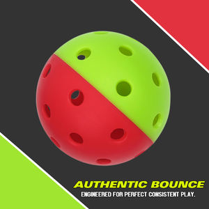 Pickleball สีแดงสีเขียวสองสีใหม่ใช้ในหลายพื้นผิวพร้อมเด้งอัตโนมัติและความสมดุลที่เหนือกว่าด้วย40รู - Product Image 3