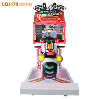 Simulateur de course de moto 3D de haute qualité pour enfants, console de jeu vidéo d'arcade commerciale, jeux de divertissement