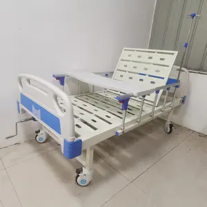 Manuelle Einzel 1 Kurbel medizinisches Bett eine Funktion Pflege bett Patienten heim Krankenhaus bett