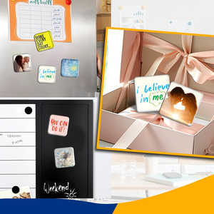 Aimants de réfrigérateur en acrylique souvenir personnalisés de 1,89 pouce, forme personnalisée, design Art Déco, voyage, bureaux, armoires, cuisine - Product Image 4