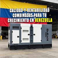 Groupe électrogène diesel industriel silencieux et portable refroidi par eau, triphasé, 100 kW, 150 kVA, Venezuela