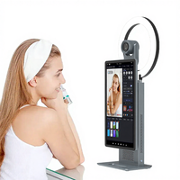 HUSHIDA Vente flash : Machine de diffusion en direct 15,6 pouces pour Facebook, Instagram, YouTube, Twitter avec caméra HD et éclairage LED