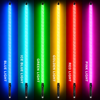 Lampes LED COB vertes de 0,8 pouce, en fibre de verre, avec plusieurs modes de clignotement, télécommande sans fil, 3FT 4FT, étanches IP67 pour véhicules tout-terrain