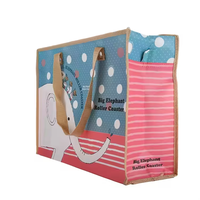 Sac de shopping réutilisable personnalisé avec logo, impression offset haute résistance, non tissé, pour couverture
