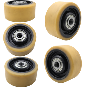 Roue de <span class=keywords><strong>chariot</strong></span> élévateur en polyuréthane 0009933803 compatible avec les chariots élévateurs <span class=keywords><strong>Linde</strong></span> KANGHEFU, pièces pour chariots élévateurs électriques et diesel - Product Image 1