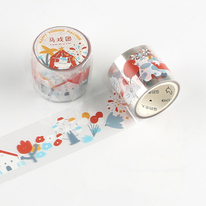 Gift box packing Cute cartoon washi tape and stickers