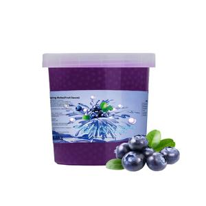 1.3kg di <span class=keywords><strong>perle</strong></span> di Boba di sapore Taiwan palla di succo di mirtillo istantaneo sapore Boba scoppiettante per i caffè del negozio di bevande da Dessert - Product Image 1