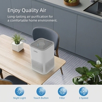 Penjernih Udara 5-Tahap Filter HEPA H13 99,97% Portabel Elektrik untuk Penggunaan Rumah Tangga, Rumah Sakit & Sekolah