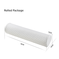 Oreiller cylindrique orthopédique personnalisable en fibre de bambou et mousse à mémoire de forme, soutien cervical pour soulager les douleurs cervicales, respirant et confortable