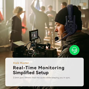 Sistema de Intercomunicación Inalámbrico con Micrófono Inalámbrico SYNCO Xtalk <span class=keywords><strong>Master</strong></span> XM8 para Cine, Estudio en Vivo y Escenario - Product Image 5