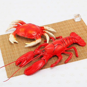 Pescado cangrejo realista artificial simulado realista pescado comida verduras modelo fotografía accesorios cocina decoración del hogar - Product Image 3