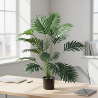 Palmera Artificial Moderna de 70 cm, Mini Bonsái Verde para Decoración de Centros Comerciales y Hogar, Plantas Artificiales, Árbol Artificial