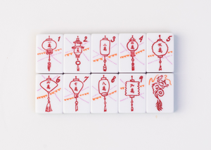 Juego de Mahjong Americano de Lujo Personalizado, Plegable, de 160 Piezas, con Textura de Jade, Acrílico, para 4 Jugadores, Incluye 10 Cartas Salvajes y 6 Cartas en Blanco, Tipo Póker - Product Image 5