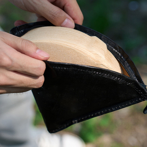 Reusable Waterproof Folding Style <b>Coffee</b> Cone <b>Filter</b> Holder Bag Dupont Paper <b>Filter</b> Storage for Home or Camping - Product Image 1