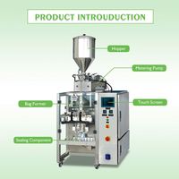 Machine à emballer entièrement automatique pour liquide en film soluble dans l'eau pour sachets miel Uht Pack lait jus de fruit