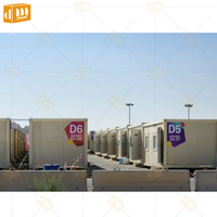 Maisons de manoir plates de 20 pieds, Villa à monter rapidement, avec toilettes, conteneur Mobile, pliable