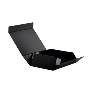 Free design Custom Logo wholesale Luxury foldable Magnet clothing packaging boxes with Ribbon Closure Black Magnetic Gift Box