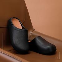 Damen Runde Zehenpartie Rückenfreie Mule-Clogs Wasserdichtes EVA-Obermaterial Slip-On Flache Weiche Rutschfeste Sohle für Innen Zuhause Outdoor Tägliches Tragen