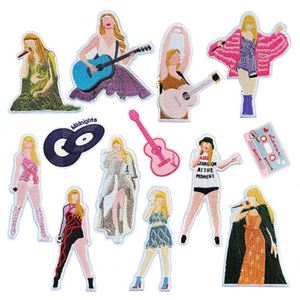 Patch brodé créatif thermocollant de chanteur populaire pour décoration DIY - Product Image 1