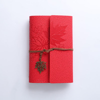 Carnet de notes de journal vintage en relief personnalisé en cuir PU souple feuilles mobiles A5 A6 A7 bloc-notes