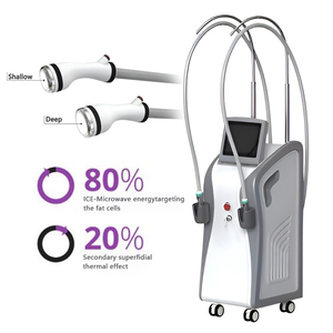 Dual Handpiece Ice Microwave Slimming Instrument Cellulite Reduction Skin Firming Anti Aging Facial <b>Machine</b> - Product Image 1
