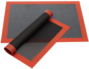 <span class=keywords><strong>Tapis</strong></span> <span class=keywords><strong>de</strong></span> <span class=keywords><strong>cuisson</strong></span> antiadhésif respirant, résistant à la chaleur, pour biscuits, pain français, macaron - Product Image 1