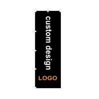 Drapeaux Nobori personnalisés en polyester durable et écologique, imprimés numériquement, 180x60cm, avec n'importe quel logo, pour clubs sportifs, équipes de voitures, vente en gros