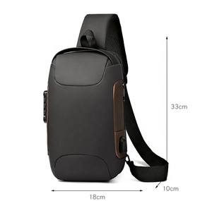 Nueva Bolsa de Pecho Impermeable Antirrobo con Puerto de Carga USB, Riñonera Multifuncional de Viaje, Bolsa Cruzada para Hombre - Product Image 2