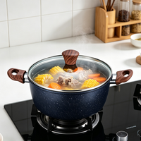 FLEY – Batterie de cuisine durable et antiadhésive, idéale pour la préparation des aliments à la maison, facile à nettoyer