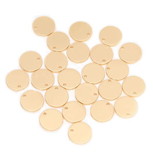 แผ่นดิสก์ปั๊มโลหะแผ่นโลหะโลหะแผ่นเหรียญว่างเคลือบเงาหนา3มม. ออกแบบได้ตามต้องการ - Product Image 2