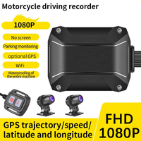Caméra DVR WiFi CPT pour moto, enregistreur vidéo Full HD 1080P double objectif avant/arrière, étanche, avec application de contrôle à distance, enregistreur GPS et fonction de stationnement