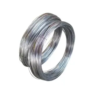 Fil galvanisé d'acier à haute teneur en carbone à haute résistance plongé à chaud enduit de zinc BWG4-BWG36 le fil de fer/fil galvanisé/fil d'acier