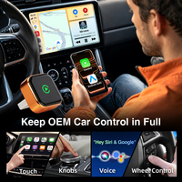 Nuevo Adaptador de Coche Portátil JMC 2 en 1 USB BT Mini con Mirror Link, Control de Volante Manos Libres, CarPlay y Android Auto