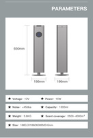 Diffuseurs d'arômes en aluminium Crearoma Diffuseur de parfum sans eau élégant et commercial avec contrôle intelligent de l'application Tuya