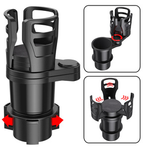 Portavasos multifuncional para coche, se divide en dos, extensor de portavasos para coche, estante interior para coche, soporte para bebidas para coche - Product Image 4