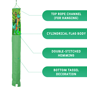 Décoration de jardin personnalisée pour la Fête de Saint Patrick : Décorations de jardin imprimées numériquement, chaussettes à vent volantes pour la cour, le jardin et la véranda - Product Image 3