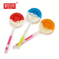 Sucettes fluorescentes multicolores au goût fruité, bonbons durs en bâtonnets, bonbons fruités en bâtonnets, emballage en boîte, bonbons durs multicolores