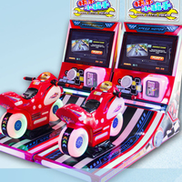 Machine de jeu d'arcade de moto, pièces de monnaie, pour enfants, simulateur, course, voiture