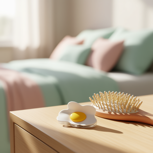 Pinza para el pelo Angelina Sunny Side Egg Claw de 7,8 cm, accesorio para el cabello de plástico para mujer, estilo informal de dibujos animados - Product Image 2